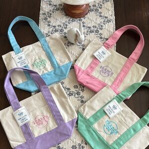 Trader Joe's Canvas Tote Bags Set